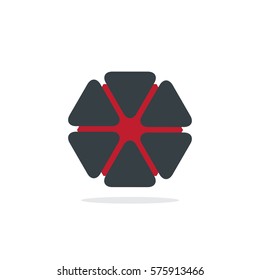 Hexagon Abstract Design Logo