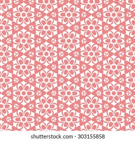 Hexagon abstract flower pattern