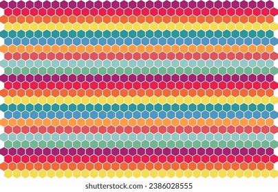 Hexagon abstract gradient background. Honeycomb pattern. Futuristic sci-fi style. Modern look. Many Hexagon shapes in order. Banner, wallpaper, cover, poster flyer template. Stock vector illustration.