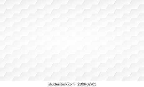 hexagon abstract, honeycomb white background, light and shadow, vector