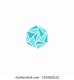 Hexagon abstract  logo concepts