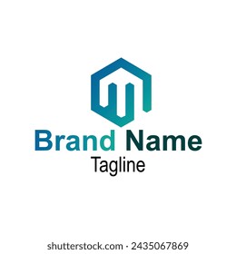Hexagon Abstract Pattern Line Logo Design.