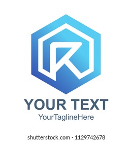 Hexagon Abstract R letter vector technology logo, R letter vector,R letter logo, R letter technology logo vector