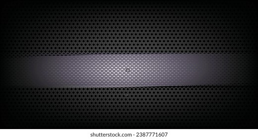 hexagon abstract red light hexagon line in grey modern luxury futuristic background vector illustration