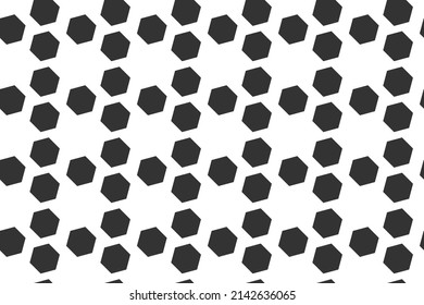 Fondo geométrico de patrón abstracto e ininterrumpido de hexágono. Diseño de vectores