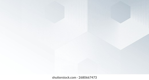 Sechseck abstrakter weißer und grauer Hintergrund. glatter abstrakter Hintergrund unscharf einfach