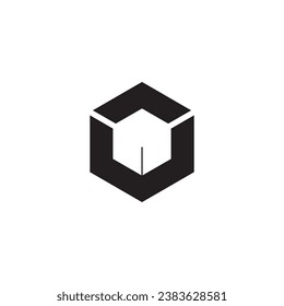 Hexagon  architural gematric logo design template vector editable royalty free image downlead 
