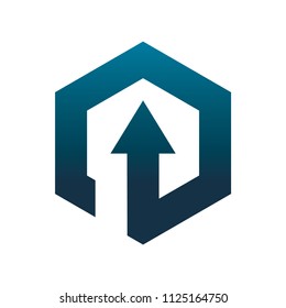 hexagon arrow logo