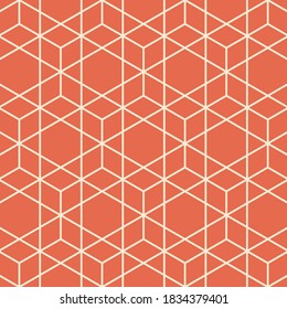 Hexagon art deco pattern background.