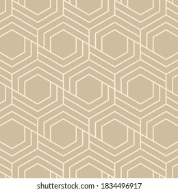 Hexagon art deco pattern background.