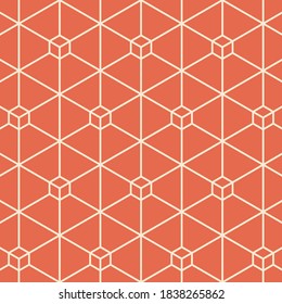 Hexagon art deco pattern background.