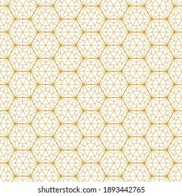 Hexagon art deco pattern background.