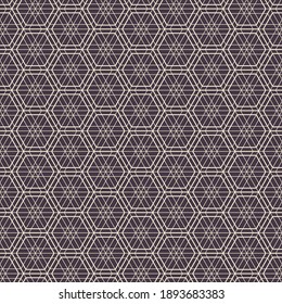 Hexagon art deco pattern background.