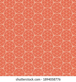 Hexagon art deco pattern background.
