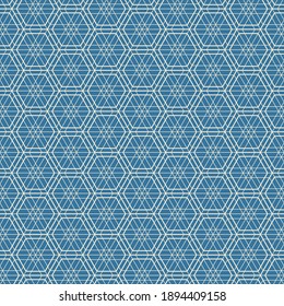 Hexagon art deco pattern background.