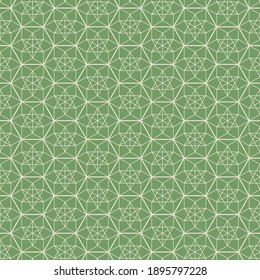 Hexagon art deco pattern background.