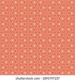 Hexagon art deco pattern background.