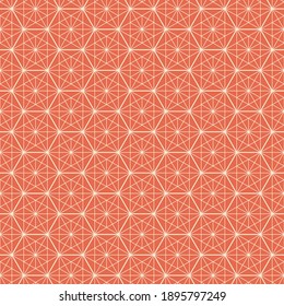 Hexagon art deco pattern background.