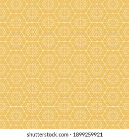 Hexagon art deco pattern background.