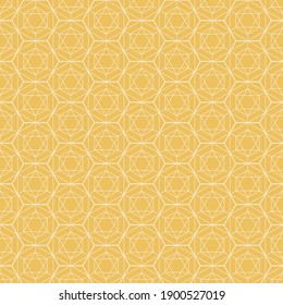 Hexagon art deco pattern background.