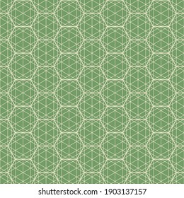 Hexagon art deco pattern background.