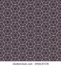 Hexagon art deco pattern background.