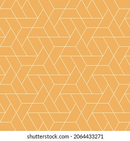 Hexagon art seamless pattern background.