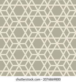 Hexagon art seamless pattern background.