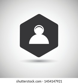 Hexagon avatar icon vector design. Unique vector icon design. 