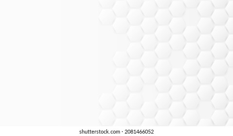 Hexagon background. Abstract gray hexagonal shape template. Honeycomb wallpaper.Vector.