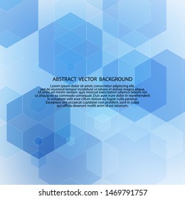 hexagon background. abstract illustration. presentation layout