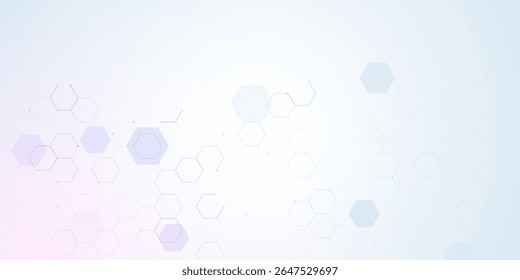 Hexagon background abstract pattern medical geometric tech vector graphic design. Hexagon design science background