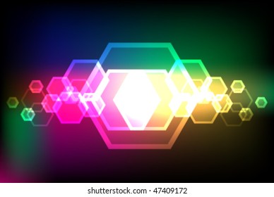 Hexagon background - Abstract vector illustration