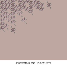 Hexagon background with art design. Calm simple color.