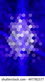 hexagon background. blue color. vector illustration. for design, banner