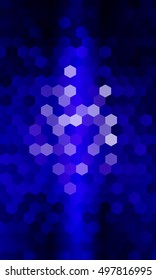 hexagon background. blue color. vector illustration. for design, banner
