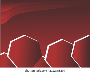 Hexagon Background Design Geometric Abstract Background With Molecular Structure Stock Illustration