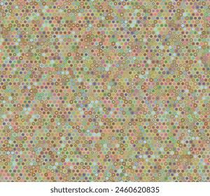 Hexagon background design. Geometric shapes of varied style and color. Small hexagon geometric shapes. Tileable pattern. Seamless background. Stylish vector illustration.