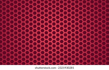 Ilustración de diseño de fondo hexagonal, ilustración de diseño de fondo de degradado rojo