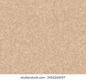 Hexagon background design. Simple stacked hexagons. Orange color tones. Small hexagon shapes. Tileable pattern. Seamless vector illustration.