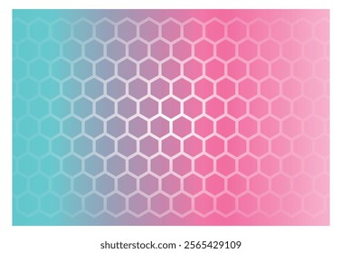 hexagon background with full color combination