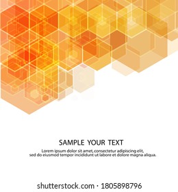 hexagon background. Geometric design element