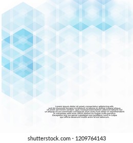 hexagon background. geometric background. polyhedra
