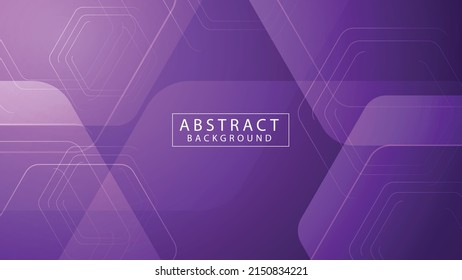 Hexagon background in gradient design