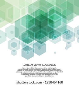 hexagon background. layout for the presentation. template for advertising. polygonal style