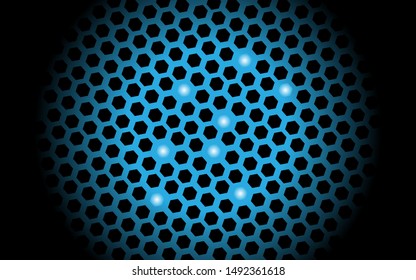 Hexagon background. Music background design.