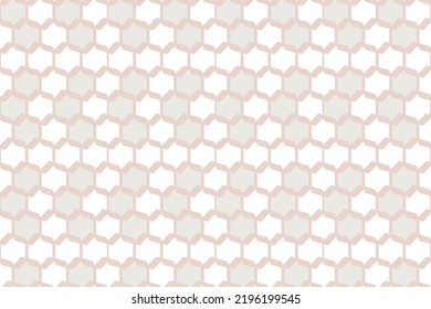 Hexagon background. Polygon seamless pattern. Soft colors.
