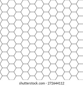 Hexagon background seamless comb, vector illustration