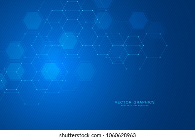 Hexagon background vector