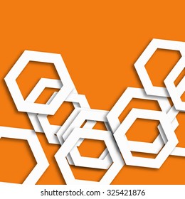 Hexagon background. Vector illustration.